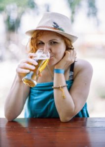 woman drinking beer Providence Moms Blog