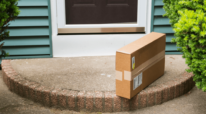 box on doorstep |Amazon parenting | Providence Mom